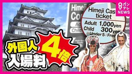 外国人は入場料「4倍」日本円で約4700円に　姫路城の値上げ案 「城の保存にはお金かかる」と市長