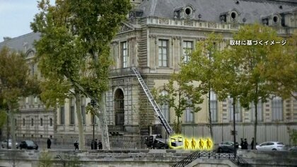 【独自】突然「閉館！閉館です！」ルーブル美術館強盗　居合わせた記者が緊迫の瞬間を撮影　現場には“貨物用リフト”…犯行に使用か