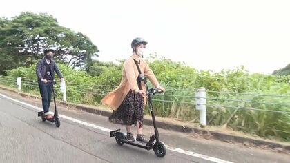 電動キックボードで観光地への移動も快適…スマホで簡単レンタル「日向岬の大自然を感じて」【宮崎発】