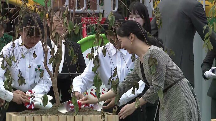祇園しだれ桜の記念植樹