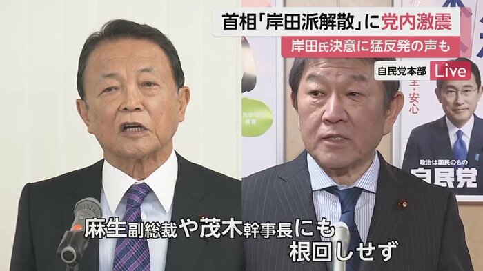 麻生副総裁や茂木幹事長にも根回しせず