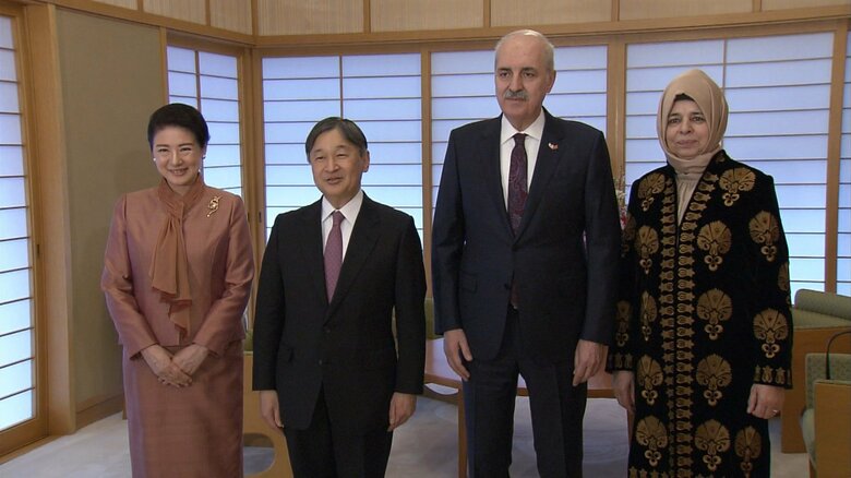 天皇皇后両陛下がトルコ議長夫妻と懇談　エルドアン大統領から招待のメッセージ｜FNNプライムオンライン