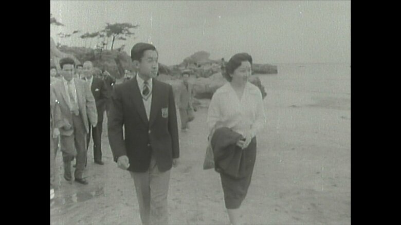 昭和34年5月 御用邸付近をご散策