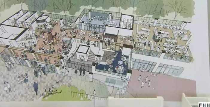 「県立ふたば未来学園」新校舎の予定図