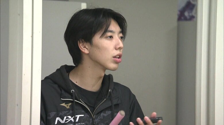 チームをけん引する3年生の牧野英汰さん