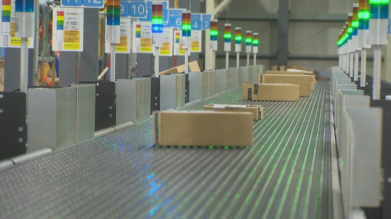 配送地域ごとのレーンに自動で振り分け