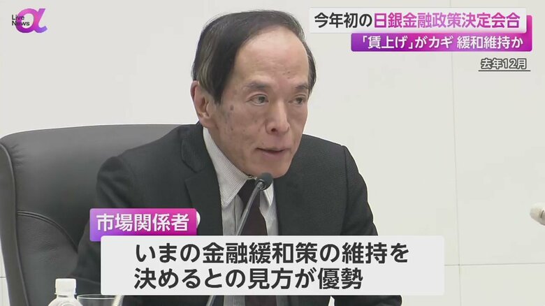 金融緩和策の維持を決めるとの見方が優勢となっている