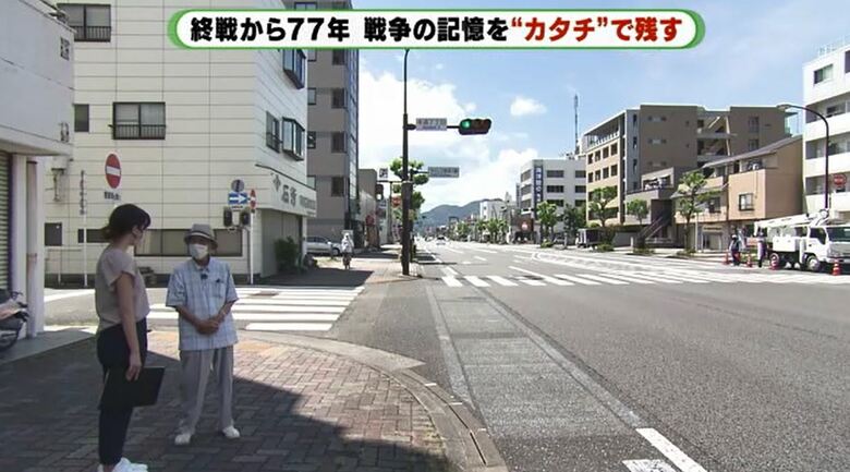 安倍川に向かう大通り