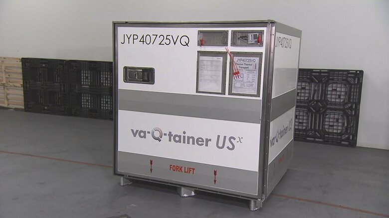 －20度で荷物を運ぶコンテナ