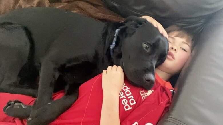 次男とも一緒にリラックス