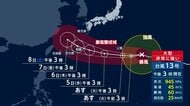 【台風13号】週末にかけて沖縄・奄美直撃へ　警報級大雨など厳重警戒　熊本では猛暑続く見込み
