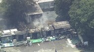 プレハブのゴミ置き場から出火　陸上自衛隊・朝霞駐屯地で火事　1時間半後に鎮火
