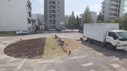 岡山市中心部の空き地に突然大きなタンポポ畑…実は９月２６日開幕「岡山芸術交流」の展示作品【岡山】