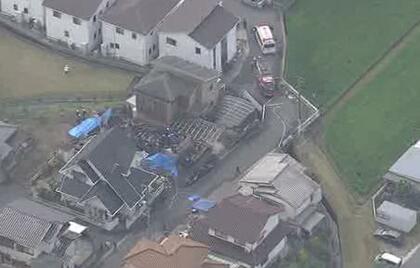 【速報】「建物が燃えている」東広島市で住宅全焼の火事　１０代から７０代の家族４人と連絡とれず