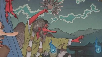 天狗、ろくろ首、百鬼夜行絵巻のパロディ　江戸から現代の妖怪の絵画・掛け軸など160点　福井県立こども歴史文化館で11月30日まで