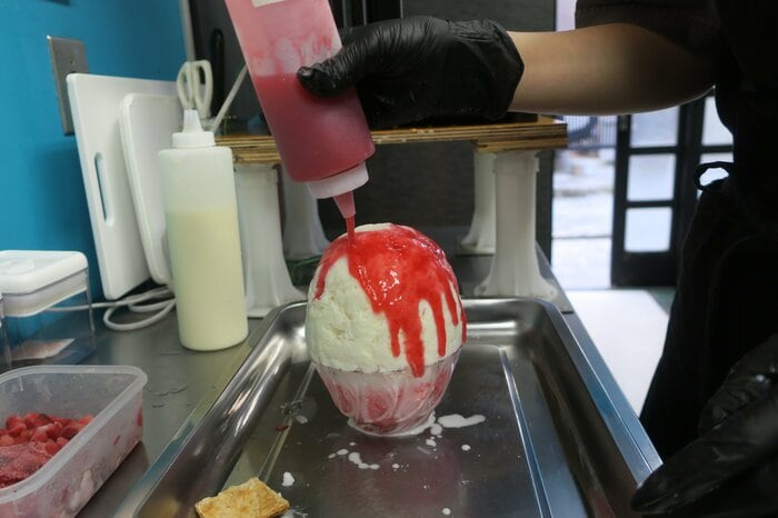 果肉たっぷり自家製ソース
