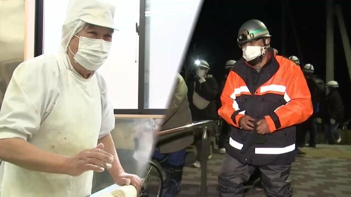 菓子店を営みながら消防団の分団長として活動する田中和七さん