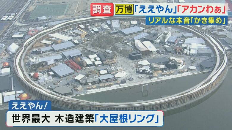 万博来場者に聞く『アカンわぁ』は「ゲートの混雑」「屋根少ない」『ええやん』は「大屋根リングやっぱすごい」リアルな声【大阪・関西万博】｜FNNプライムオンライン