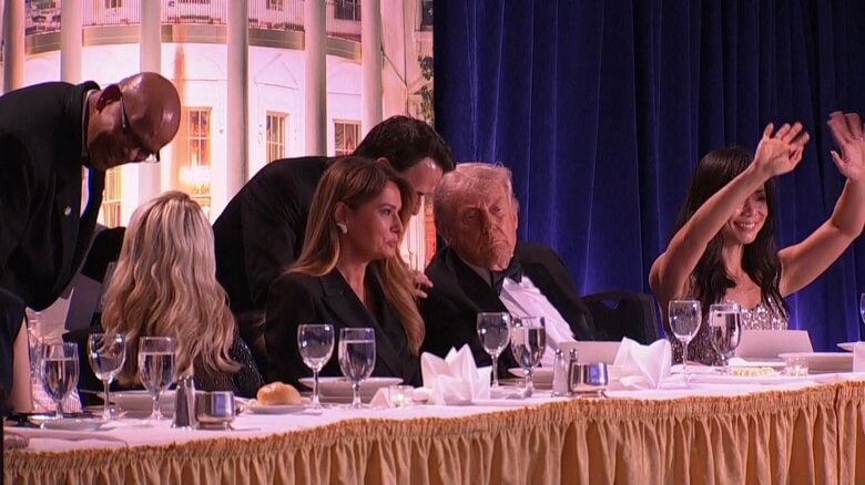 特派員晩餐会に出席していたトランプ大統領
