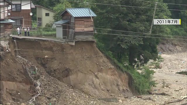 2011年7月撮影　被災した金山町の様子