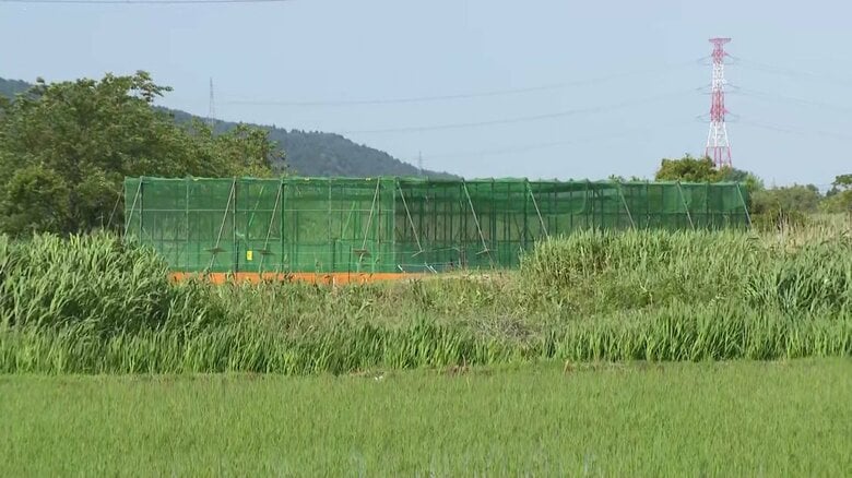 羽咋市に設置されたケージ