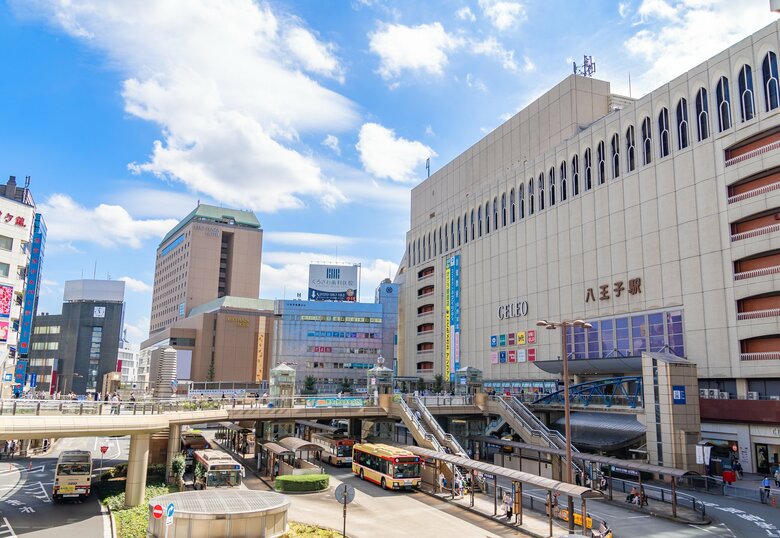 八王子駅前の様子