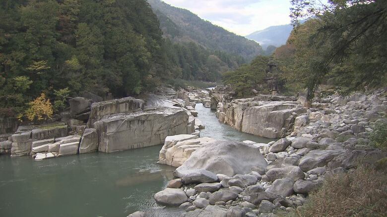 寝覚の床（長野県上松町）