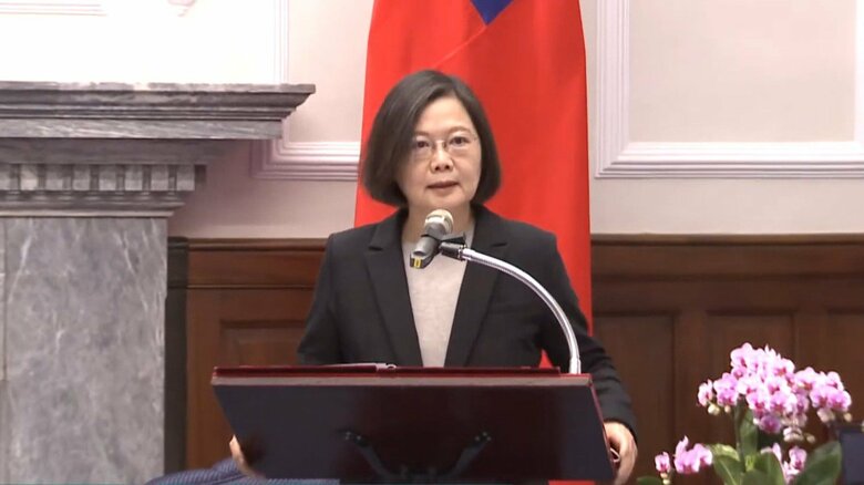 台湾の蔡英文総統（台湾総統府提供）