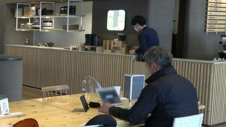 併設されたカフェ