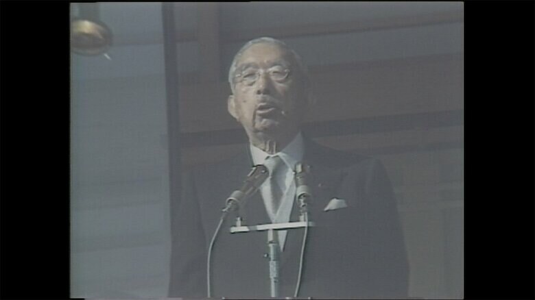 1986年の新年一般参賀に出席された昭和天皇