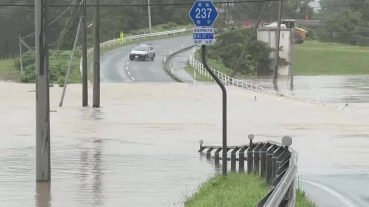 北上川上流「レベル4氾濫危険警報」 県内大雨に警戒 岩手県 (8月2日午前11時50分時点)