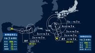 “台風のたまご”はあすにも台風24号に発達　週後半には“警報級大雨”も　厳しい残暑も続く