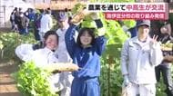 あまり大きさに中学生もビックリ！農業を通じて中高生が交流　野菜の収穫を体験　南伊豆分校の取り組み発信