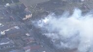 【速報】住宅など8棟燃える 延焼中 「乾燥注意報」 宮城・村田町