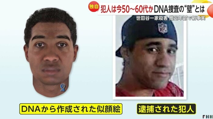 逮捕された犯人は、似顔絵とうり二つ