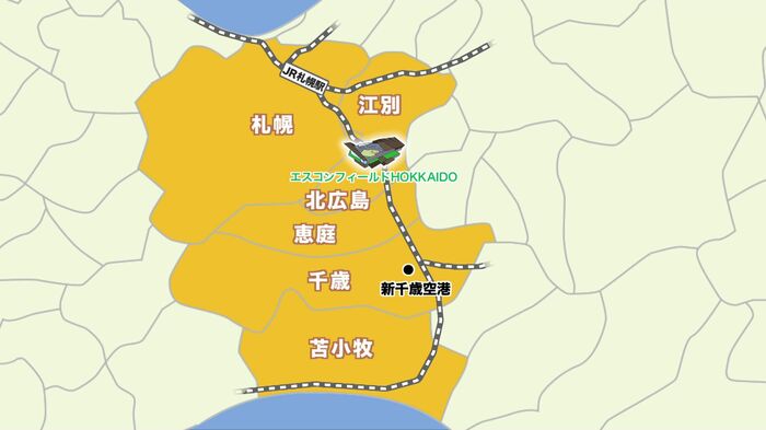 6つの自治体が候補に上がっている