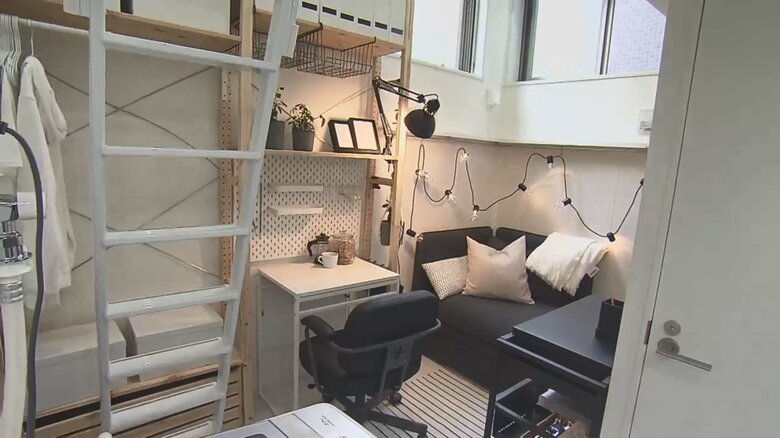 家賃は「99円」 IKEAが手がけた3.5畳の快適空間　収納は上に、ソファがベッドに変身などアイデア満載｜FNNプライムオンライン