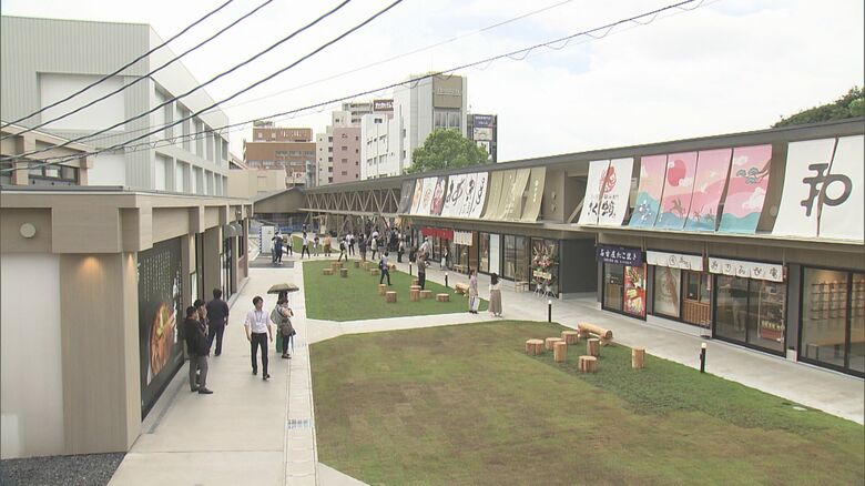 台風の影響で9/6開業に延期…名古屋・熱田神宮前の新商業施設『あつたnagAya』16店舗が長屋のように並ぶ｜FNNプライムオンライン