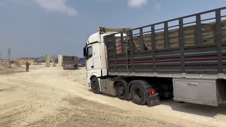 ガザ地区北部のエレズ検問所を再開　陸路で直接、ガザ地区北部へ人道支援物資を搬入は初　イスラエル｜FNNプライムオンライン