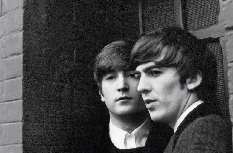 John and George. Paris, January 1964 ©1964 Paul McCartney under exclusive license to MPL Archive LLP
