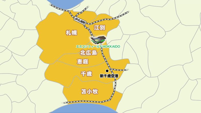 6つの自治体が候補に上がっている