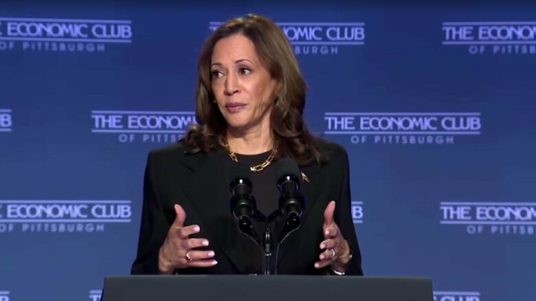 現在の情勢では、選挙人総数でみるとハリス氏が優勢