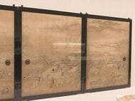 国の重要文化財も…江戸時代の名古屋城本丸御殿でふすま等に使われた障壁画の展示会 戦火免れた19点を展示