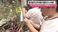 「アイドルになりたい」　鹿児島市立科学館で園児が七夕飾り