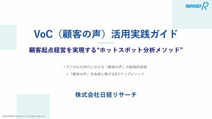VoC（顧客の声）を施策に活かすメソッドをまとめたホワイトペーパーを無料公開
