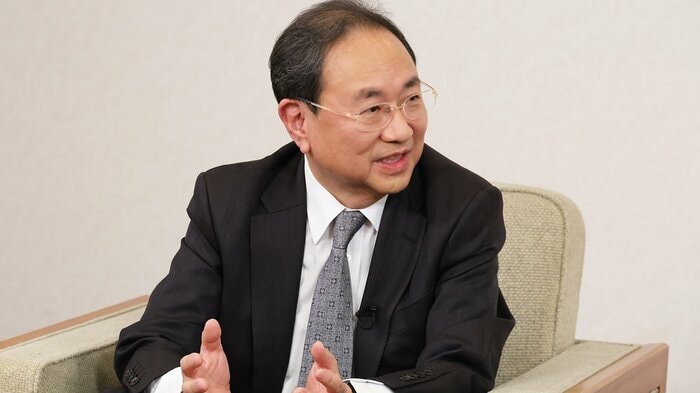 ブームアップの力を使い、F1ステータス拡大を期待したいと語るフジテレビ・清水賢治社長