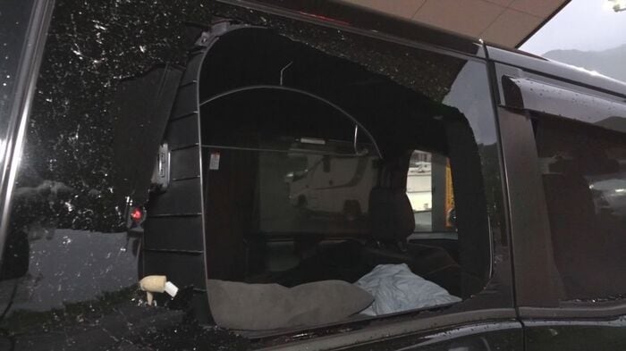 被害に遭った車