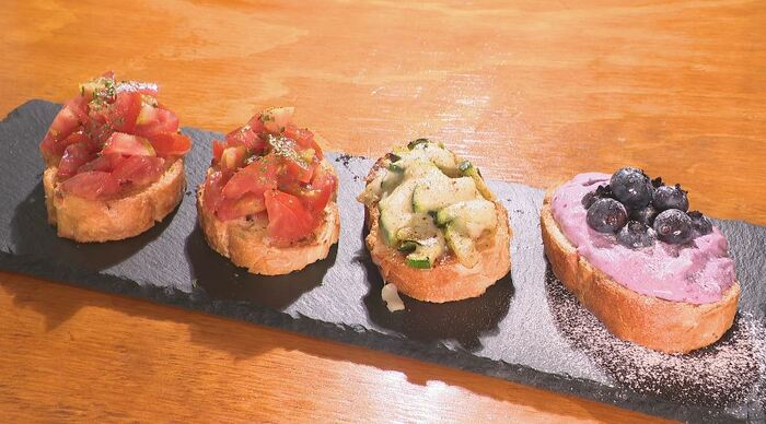 旬のブルスケッタ4種（1200円）
