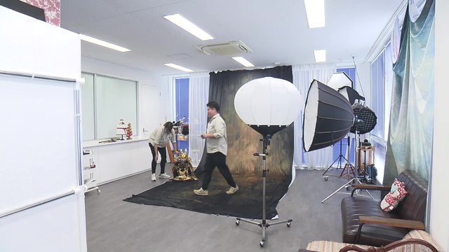星写真舘の新しいスタジオ