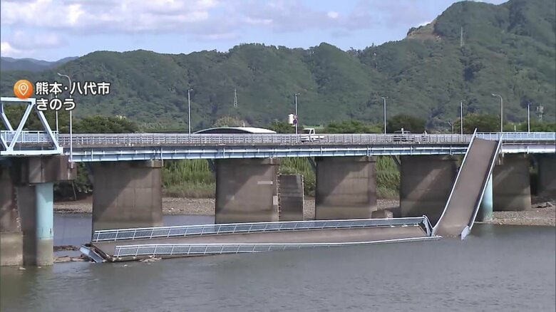 熊本地震で国管理の河川8つに堤防沈下や亀裂　計91カ所　国交省「川が増水した場合はいつも以上に警戒を」　台風13号で被災地にも雨か｜FNNプライムオンライン